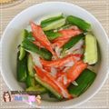 棠棠 的 芝麻油拌小黃瓜蟹肉絲 cooksnap