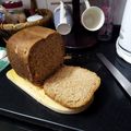 El cooksnap de Gladys Castro cuando hizo Pan integral en máquina de pan.