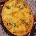 El cooksnap de Paula Gato cuando hizo Quiche de espinaca y pollo.