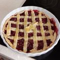 Judit Osvát Cooksnap-ja, amikor elkészítette a(z) Cseresznyés-meggyes rácsos pite receptet.