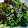 Wei Li 的 皮蛋炒菠菜 cooksnap