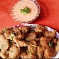 Jyoti Chandratre's cooksnap of when they made शिंगाडा राजगिरा पिठाची भजी.