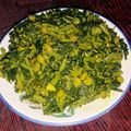 Nirmala Rajput का कुकस्नैप जब उन्होंने चौलाई साग(Cholai sag recipe in hindi) बनाया था।