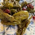 El cooksnap de Irene-Guirao cuando hizo Pimientos de padrón salteados.