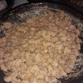 El cooksnap de Sara Bassini cuando hizo Garrapiñada.