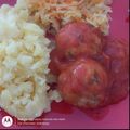 Cooksnap Dagmara Baran/Coś smacznego i niedrogiego z czasów, kiedy przygotował Pulpety z kiszoną kapustą w sosie pomidorowym.