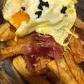 El cooksnap de Jordi Largo Muñoz cuando hizo Huevos rotos con trufa negra y jamón ibérico.