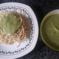 El cooksnap de Juan Felipe cuando hizo Spaghettis con salsa de aguacate.