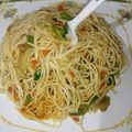 Sonali Banerjee's cooksnap of when they made ভেজ নুডুলস (veg noodles recipe in Bengali).