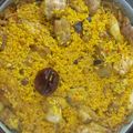 El cooksnap de Ari Rodriguez cuando hizo Arroz con pollo, costillas y setas.