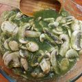El cooksnap de LuzMa SG cuando hizo Aguachile verde de champiñones.