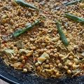 El cooksnap de @tesa.cuina cuando hizo Fideuà vegetariana con hierbabuena y garbanzos.