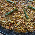 El cooksnap de @tesa.cuina cuando hizo Fideuà vegetariana con hierbabuena y garbanzos.