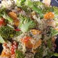 El cooksnap de Javier Alonso cuando hizo Brócoli con quinoa y champiñones.