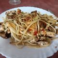 El cooksnap de Manuel Ruiz Argente cuando hizo Spaghetti con pechuga de pollo y champiñones.