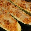 Bethani's cooksnap of when they made Stuffed Zucchini w/ homemade Sauce.