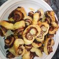 El cooksnap de isa24 cuando hizo Palmeras de hojaldre y Nutella.