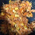 El cooksnap de Angela Bravo cuando hizo Guiso de calabacines con fideos.