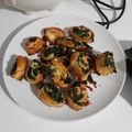 El cooksnap de Ana Lopez cuando hizo Rollitos de hojaldre de espinacas y queso cabra.