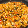 El cooksnap de Soniaacca cuando hizo Arroz con costilla de cerdo, alcachofas y espárragos trigueros.