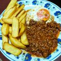 El cooksnap de Yaizaa Diaz Macias cuando hizo Huevos a la italiana con carne picada.