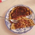 El cooksnap de Sabela Roca Castelo cuando hizo Creps salados de jamón serrano y queso.