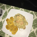 El cooksnap de Yasmin Santos cuando hizo Spaghetti con camarones y champiñones.