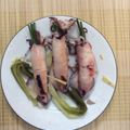 Cooksnap của Ng.T.Gái khi họ làm theo món Mực lá hấp hành gừng