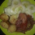 El cooksnap de Rebeca Franco cuando hizo Pollo al vino tinto Facil.