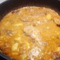 El cooksnap de Marta Lomas cuando hizo Fricandó de ternera con moixernons y almendras.