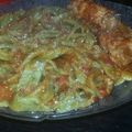 El cooksnap de Giu Nicole Moreno cuando hizo Fideos caseros de espinaca.