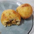 El cooksnap de mama@receta cuando hizo Bombas de papa con carne picada.