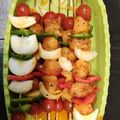 El cooksnap de Ángel cuando hizo Brochetas de pollo adobado.
