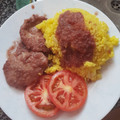 El cooksnap de Karina García Urbáez cuando hizo Filetes de solomillo de cerdo con salsa de cebolla al vino.