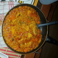 El cooksnap de Gonzalo cuando hizo Paella de pollo.
