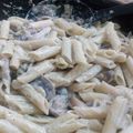 El cooksnap de Elizabeth Sanchez cuando hizo Pasta cremosa con champiñones.