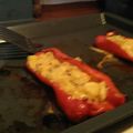 El cooksnap de Nyu cuando hizo Pimientos rojos rellenos de tortilla con cebolla y zanahoria.