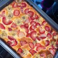 Berki Aténé Cooksnap-ja, amikor elkészítette a(z) Túrós joghurtos kevert süti eperrel receptet.