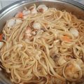 El cooksnap de Aurora Méndez Martínez cuando hizo Tallarines a la marinera.