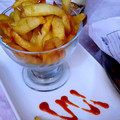 Farzana Memon 's cooksnap of when they made Fried tumeric chips.