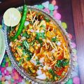 Anjali Sharma's cooksnap of when they made Kale chane ki chat.