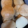 El cooksnap de Diana Cesaretti cuando hizo Pan árabe.