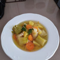 El cooksnap de Nuria Haro cuando hizo Porrusalda con bacalao.