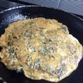 El cooksnap de Lorena Bertoni 😋 cuando hizo Omelette de espinaca.