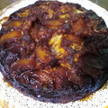 El cooksnap de Dario Saavedra cuando hizo Tarta de manzana invertida 🍎.