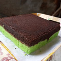 Cooksnap dari Umi NayyaVano untuk resep Brownies Pandan Kukus 😘 re-cook resep JE debloom 👍