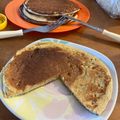 El cooksnap de Andrea cuando hizo Hotcakes de Avena y Banana.