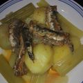 El cooksnap de Amparo&Ari cuando hizo Sardinas en escabeche sobre patatas y penca de apio cocidas-fácil.