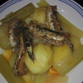 El cooksnap de Amparo&Ari cuando hizo Sardinas en escabeche sobre patatas y penca de apio cocidas-fácil.