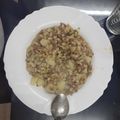 El cooksnap de Jessica Insaurralde cuando hizo Guiso de trigo.